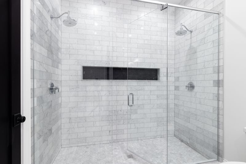 Textured Wall Tiles in Shower