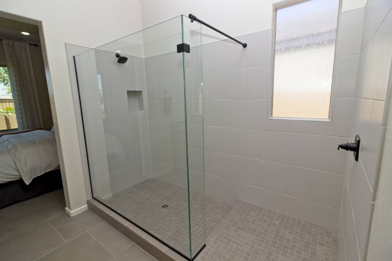 Shower with Clear Glass Walls